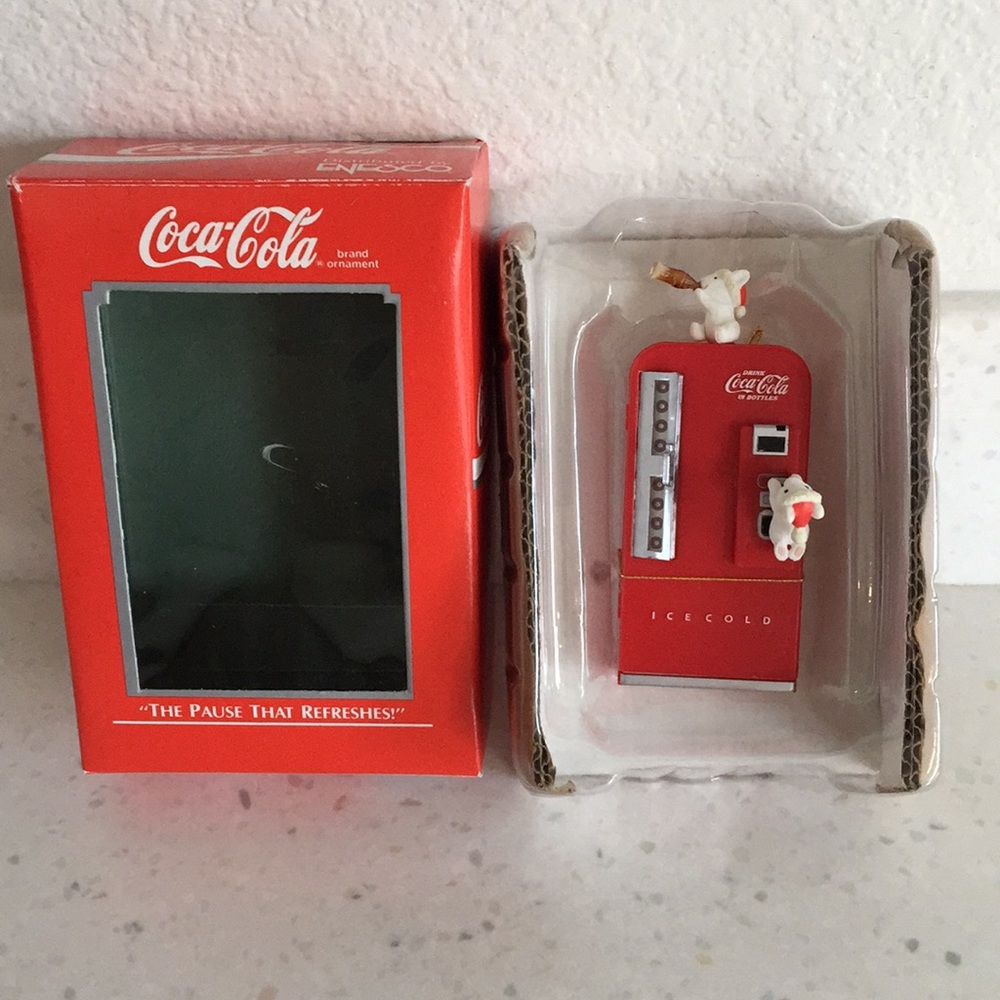 Vintage 1989 Enesco Coke Brand Ornament - Picture 2 of 8